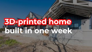 Austin welcomes quotfirst 3Dprinted homes for sale in the USquot [upl. by Newberry525]