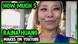 How Much Raina Huang Get paid From YouTube [upl. by Novj882]