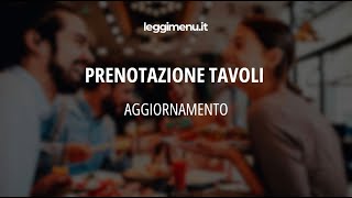 Tutorial  Prenotazione Tavoli impostazione nuove fasce orarie [upl. by Annohs]