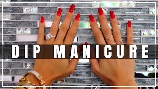 DIP POWDER SNS NAILS  Manicure Application Step By Step amp Review [upl. by Billen]