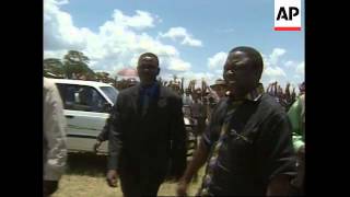 Supporters at MDC rally Tsvangirai election observers [upl. by Halimak427]