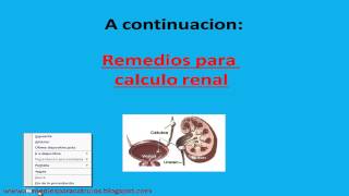 Como Botar los Calculos Renales  Remedios Para Calculo Renal [upl. by Madson]