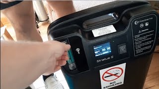 How to Operate a Stratus 5 Water Oxygen Concentrator Set Up 3B 5L Adjust Liter Levels [upl. by Ennywg]