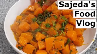 Butternut Squash Curry  Bengali Recipe  Easy Vegetarian Curry [upl. by Allis]