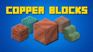 Minecraft  Crafting Recipes Copper Blocks [upl. by Annaihs]