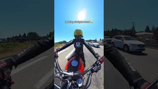 Should I follow him bikergirl moto biker motochick [upl. by Inimak]