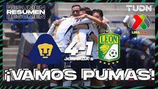 HIGHLIGHTS  Pumas 41 León  Liga Mx AP2024  J1  TUDN [upl. by Higley]