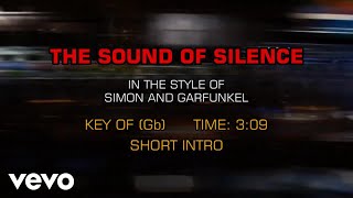 Simon And Garfunkel  The Sound Of Silence Karaoke [upl. by Timmie]