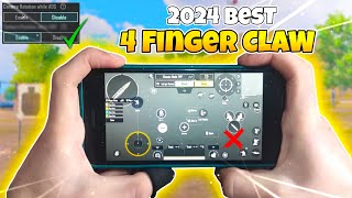 How To Get Best 4 Finger Claw Control Settings in 2024  BGMI amp PUBG MOBILE [upl. by Yursa468]