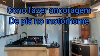 Ancoragem de pia de Granito no motorhome [upl. by Zebulon]