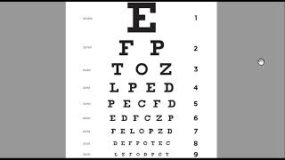 new 20 minutes Practice Snellen chart test card improve eyesight [upl. by Forkey]