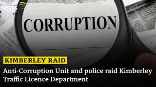 AntiCorruption Unit police raid Kimberley Traffic Licence Department [upl. by Fesoy]