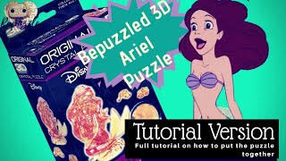 Bepuzzled 3D Crystal Puzzle Ariel Tutorial Version [upl. by Prud843]