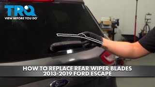 How to Replace Rear Wiper Blade 20132019 Ford Escape [upl. by Oni60]