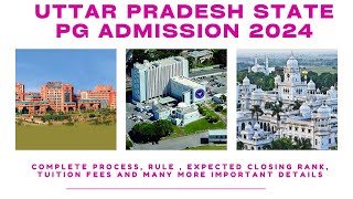 Uttar Pradesh NEET PG 2024 Admission process and closing rank [upl. by Felecia]