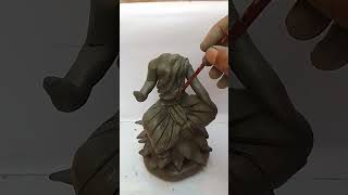 small saraswati idol makingyoutube shorts viralshorts [upl. by Benedix]