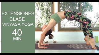 Extensiones 40 min para tu ESPALDA  Vinyasa yoga con Elena Malova [upl. by Iznyl]