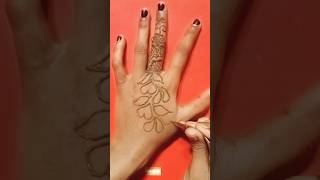 tikki new mehadi design viral mehndi trending youtubeshorts [upl. by Kihtrak]