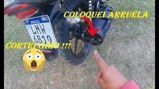 Coloquei Arruela no Escape da Nova Fazer 150 2020  Simoes MotoVlog [upl. by Celka]