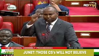 DRAMA IN PARLIAMENT AS JUNET MOHAMED WARNS CSs SemaNaRonny [upl. by Aisatan311]