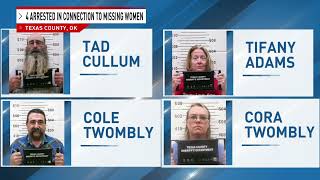 4 charged with murder kidnapping in disappearance of 2 women last seen in Oklahoma [upl. by Ahsyak]