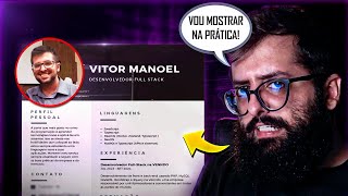 Me Fingi de JÚNIOR e Criei um CURRÍCULO Para Entrar em uma VAGA REAL na Programação [upl. by Aloisia568]