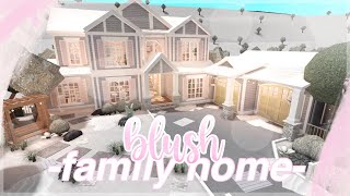 BLOXBURG  Blush Family Home  House Build [upl. by Ik]