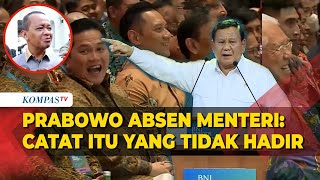 Kelakar Prabowo saat Absen Menteri Bahlil dan Rosan Catat Itu yang Tidak Hadir [upl. by Cacka]