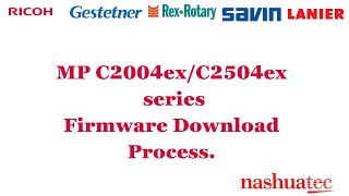 How To Download Ricoh MP C2004C2504 series firmware from Ricoh firmware Site [upl. by Baudoin]