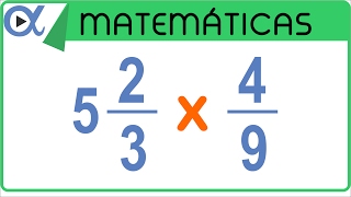 ✖️ Multiplicación de una FRACCIÓN MIXTA por una FRACCIÓN PROPIA 👉 con Diferente Denominador [upl. by Cheshire]