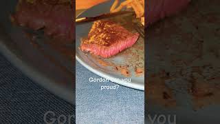 Medium rare steak 😋 steak gordonramsay food foodie foodies meat meatlovers mediumrare [upl. by Krik]