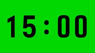 15 Minute Countdown Timer Chroma Key  No Sound [upl. by Kristin]