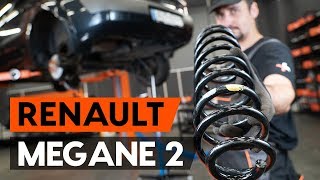 Hoe een spiraalveer achteraan vervangen op een RENAULT MEGANE 2 LM HANDLEIDING AUTODOC [upl. by Swithin]