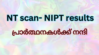 NT scan  NIPT resultsപ്രാർത്ഥനകൾക്ക് നന്ദി [upl. by Eutnoj]