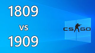 Windows 10 1809 vs 1909 Test in game [upl. by Aerised601]