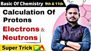 🔥How to Find electrons Protons and Neutrons in IonsIons me Neutrons kaise find kareSuper trick🤯✅️ [upl. by Eelorac984]