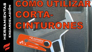 Cómo utilizar el cortacinturones [upl. by Olethea]