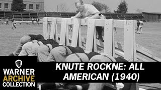 Teamwork and Training  Knute Rockne All American  Warner Archive [upl. by Beedon985]