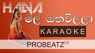 Mal Onchilla  PROBEATZ LK  Karaoke Without Voice FLASHING Lyrics මල් ඔන්චිල්ලා [upl. by Einaej]