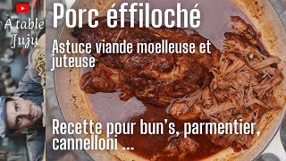 Effiloché de porc au four en cocotte  Recette savoureuse et facile [upl. by Mylander679]