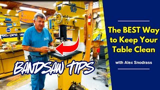 How I Keep My Bandsaw Table Smooth  Bandsaw Tips [upl. by Moriarty]