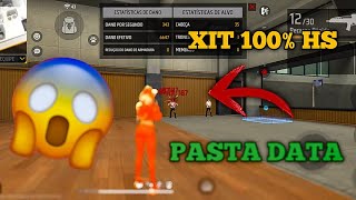 IMPOSSIVELL PUXA PRA CABEÇA HS CABEÇA NA PASTA DATA  FREE FIRE XIT 99 HS 📁 LINK DIRETO ✅ [upl. by Eimak]