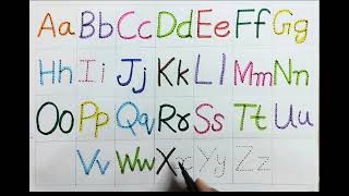 Aa to Zz  Capital and small alphabets  Alphabet for kids [upl. by Grenville802]