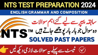 NTS SOLVED PAST PAPERS  NTS TEST PREPARATION 2024  MOST REPEATED NTS MCQS [upl. by Yardna]