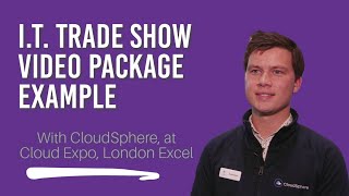 CloudSphere at Cloud Expo Europe Trade Show Video Example [upl. by Lauritz424]