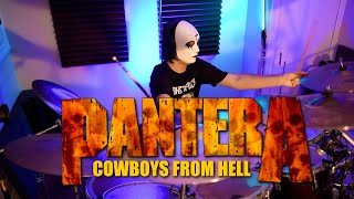 PANTERA  Cowboys from Hell  Drum Cover [upl. by Nanyk]