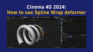 Cinema 4D How to use Spline Wrap deformer [upl. by Ethan]