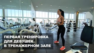 Первая тренировка для девушек в тренажерном зале [upl. by Yrrehs263]