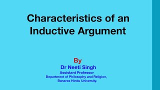 Characteristics of inductive arguments [upl. by Nais993]