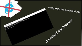 how to install a browser without a browser [upl. by Yrrum]